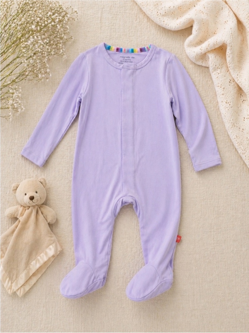 NWT Magnetic Me Wisteria Modal Magnetic Footie Sleeper 6-9M
